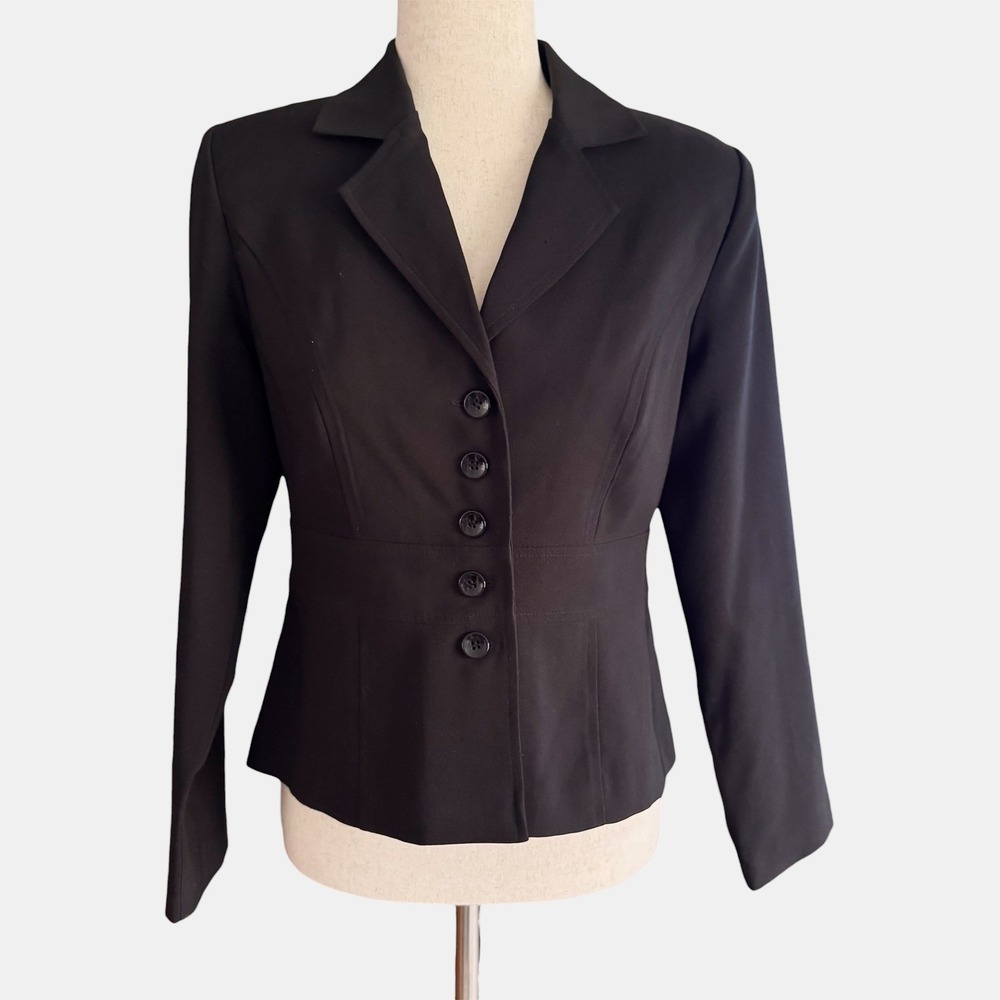 Vintage Y2K Women's tailored Blazer Suit Jacket 5 Button‎ Sz 6 90s Professional